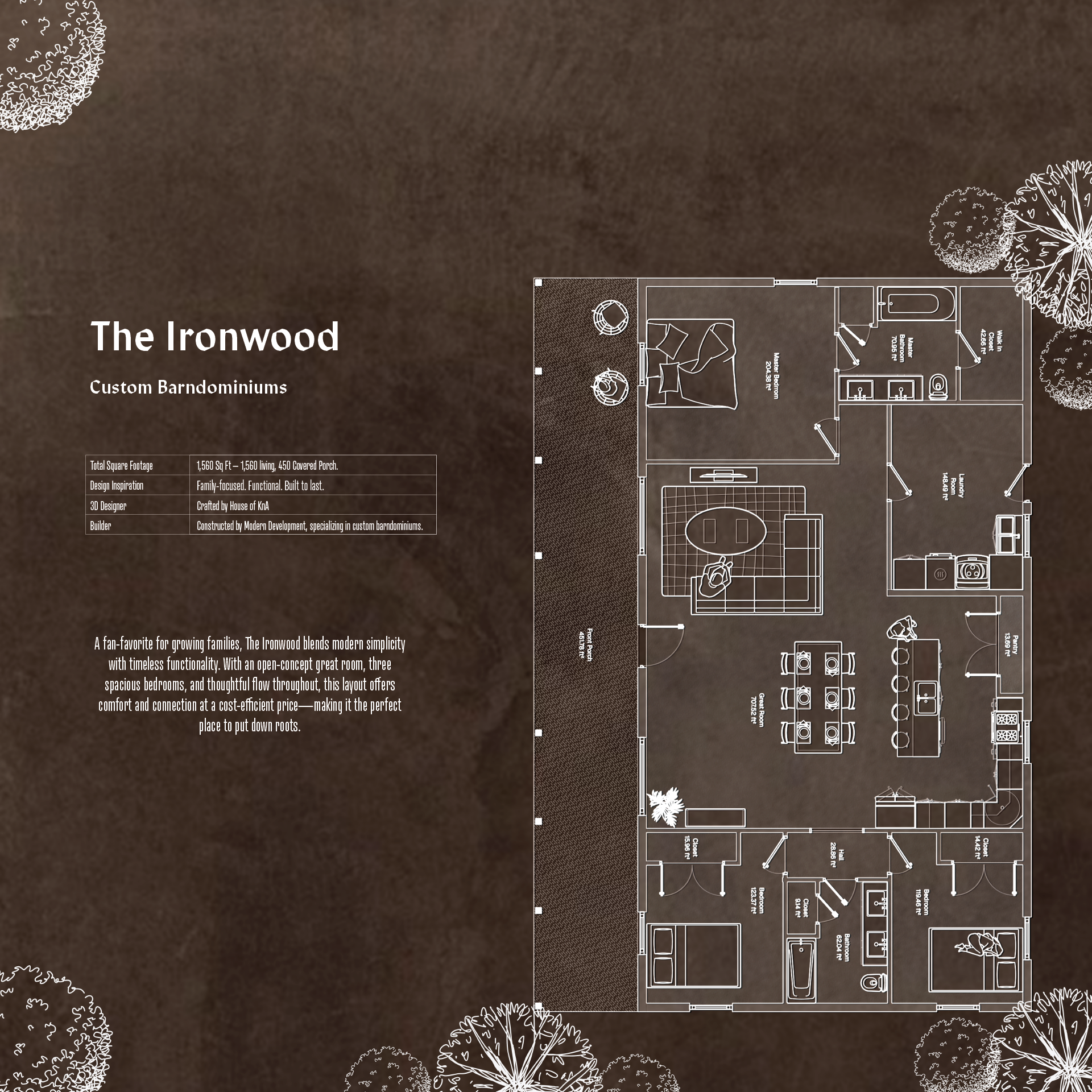 The Ironwood Floor Plan
